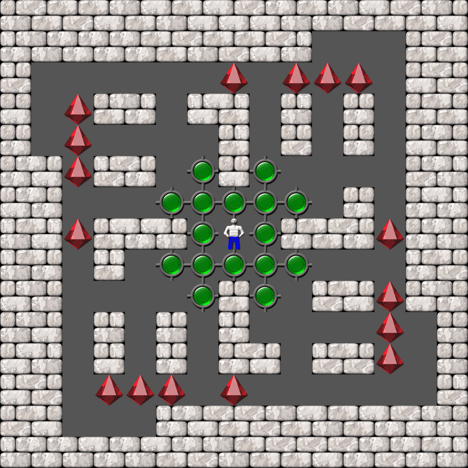 Sokoban Bugs550 collection level 484